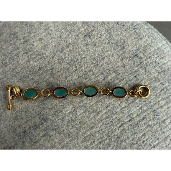 Julie Vos Blue Green Cabochon Bracelet - Picture 5 of 5